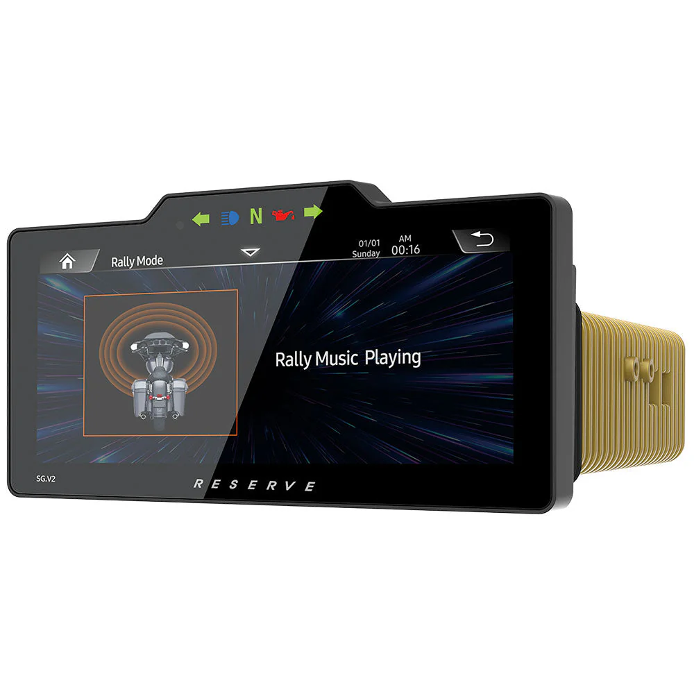 Soundstream Reserve SG.V2 2009-2013 Plug-N-Play Head Unit with Optional RR2 Module that allows Digital Gauges, Pop-Up Warnings, and Advance Thumb Control Functionality for Harley Davidson® Street Glide Motorcycles ( SGV2 ) - Image 10