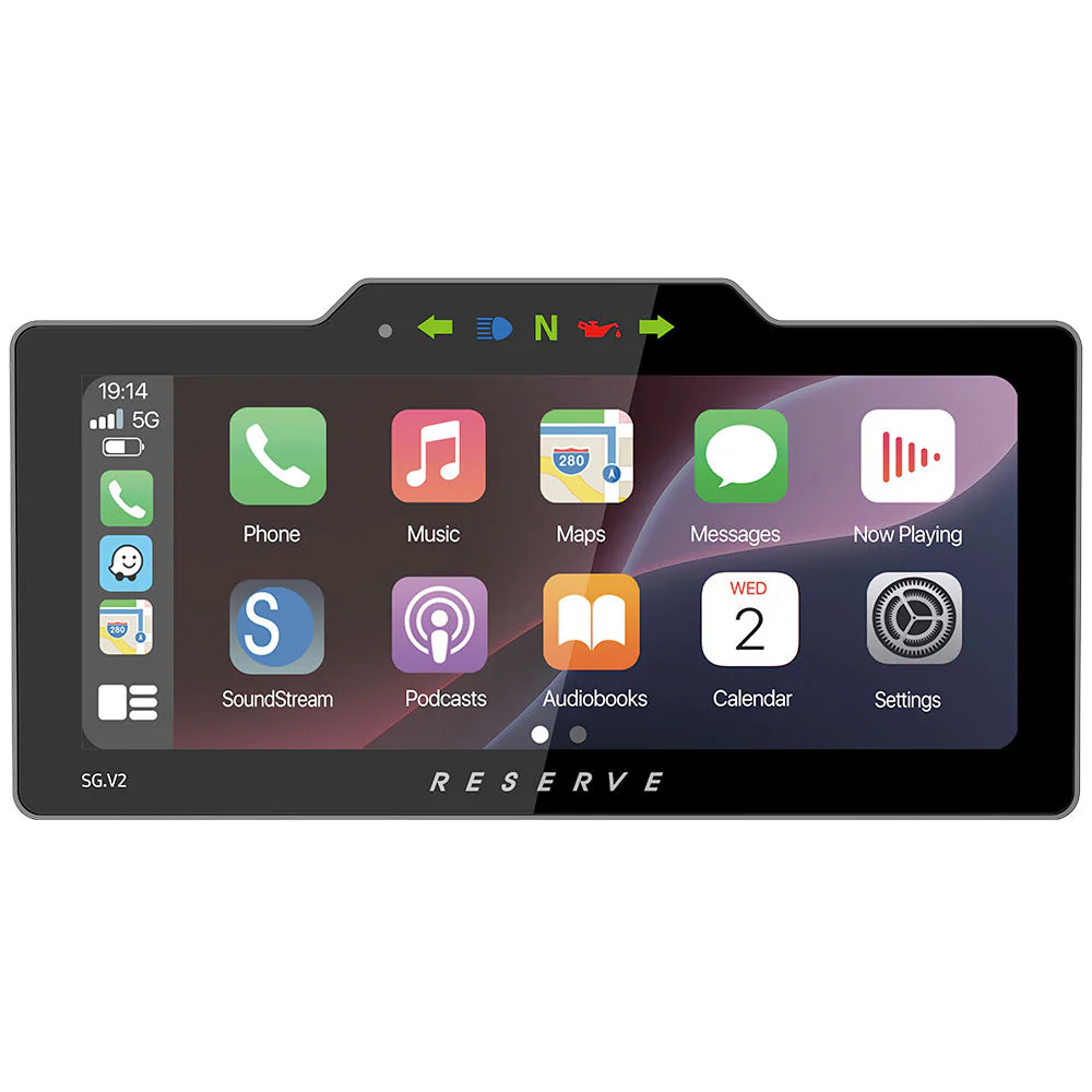 Soundstream Reserve SG.V2 2009-2013 Plug-N-Play Head Unit with Optional RR2 Module that allows Digital Gauges, Pop-Up Warnings, and Advance Thumb Control Functionality for Harley Davidson® Street Glide Motorcycles ( SGV2 ) - Image 4